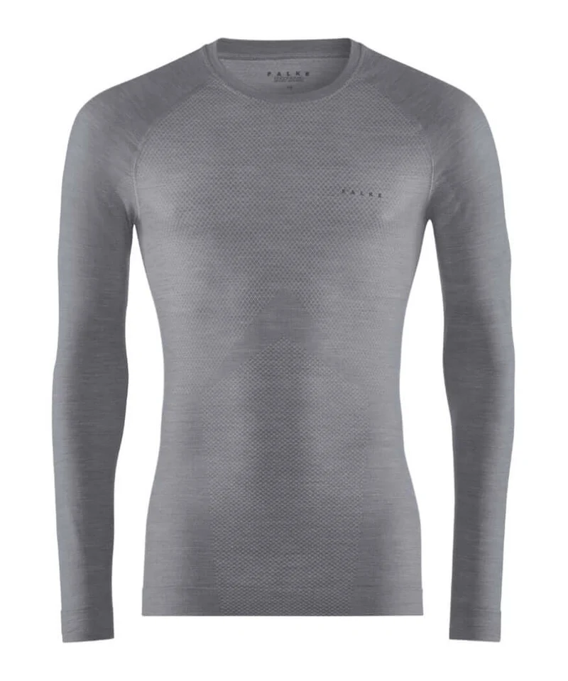 FALKE Wool Tech Light Shirt Lange Mouw Heren 33233 3757 grey-heather