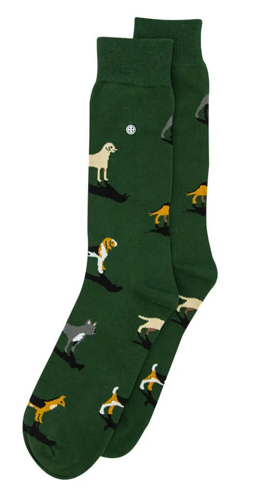 Alfredo Gonzales Dogs Sokken AG-Sk-DOG-01 118 Army/Brown/Black