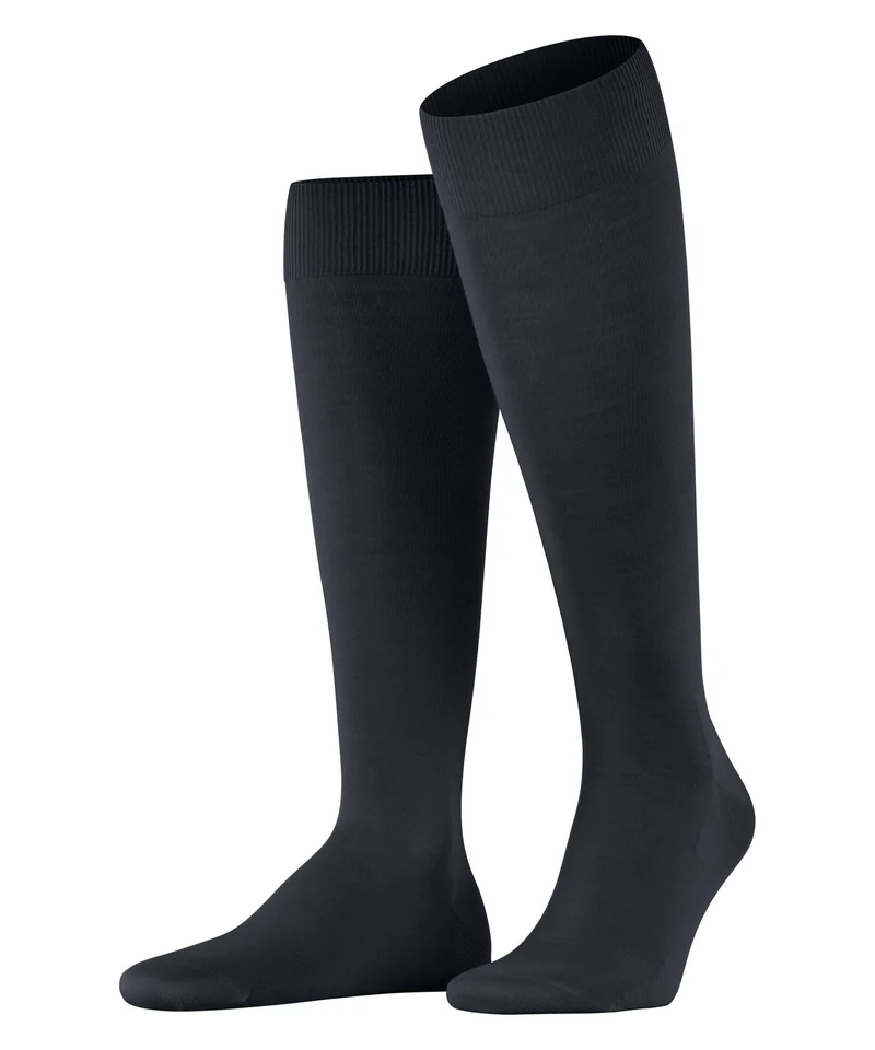 FALKE ClimaWool Kniekousen Heren 15468 6370 dark navy