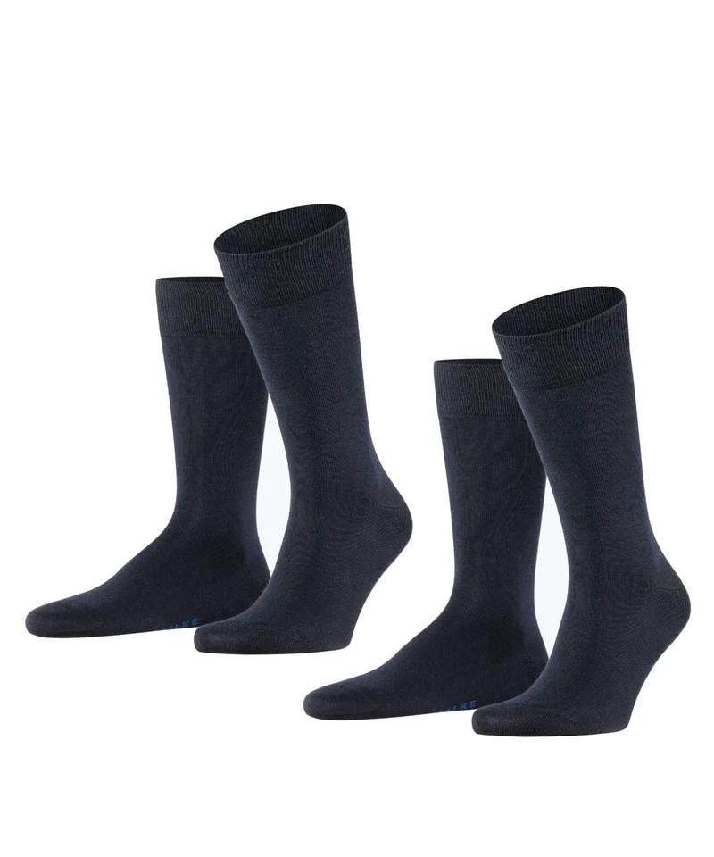 FALKE Happy 2-Pack Herensokken 14610 6375 dark navy