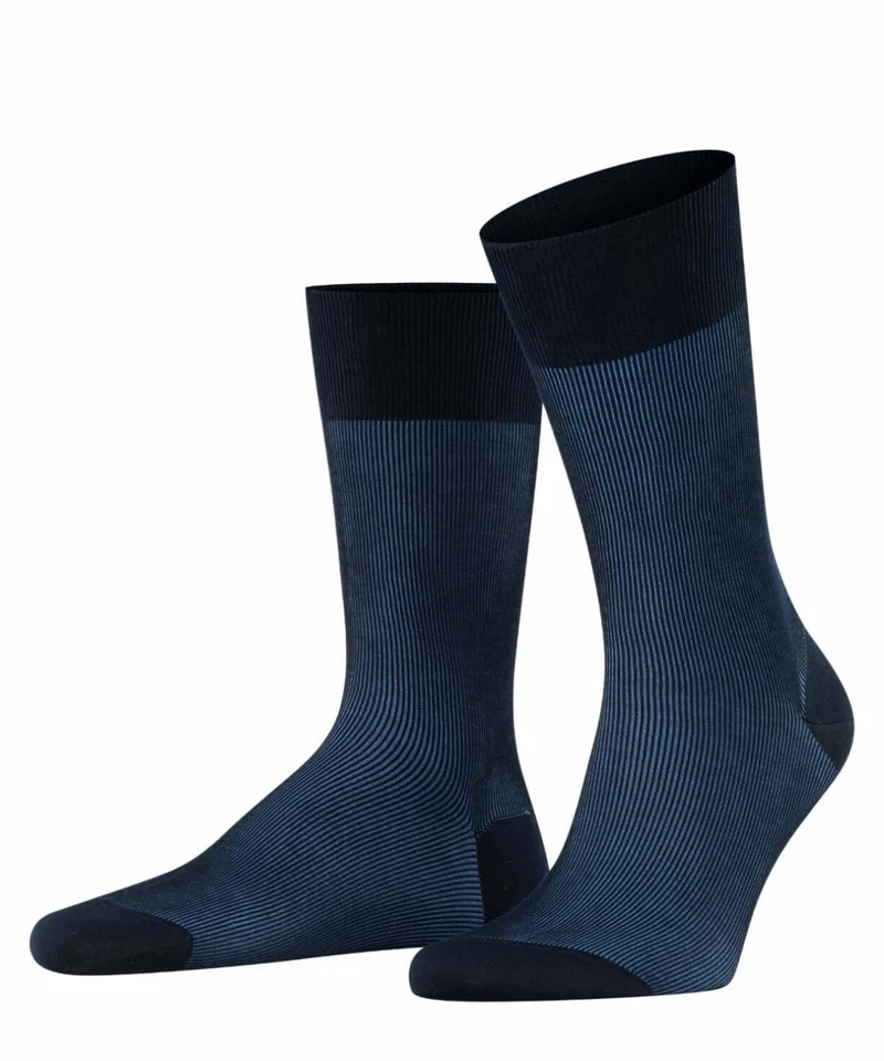 FALKE Heren Fantasiesok Fine Shadow 13141 6370 dark navy
