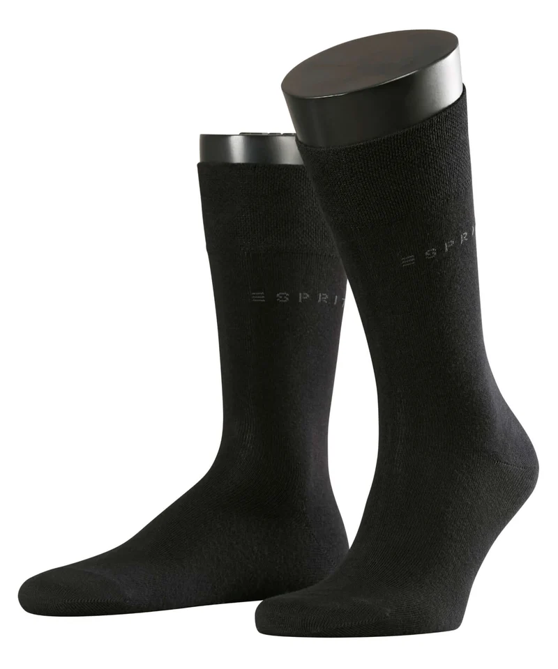 Esprit Basic Easy 2-PACK Sokken Heren 17874 3000 black