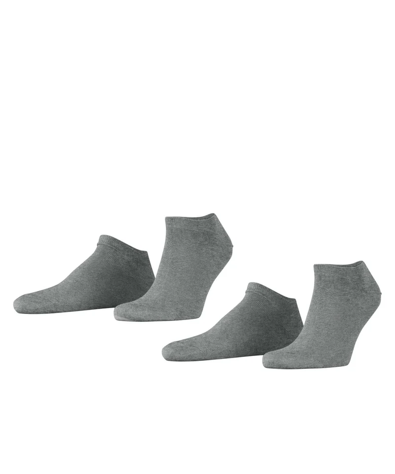 Esprit Sneakersokje Basic Uni Heren 2-PACK 17855 3390 light greymel.