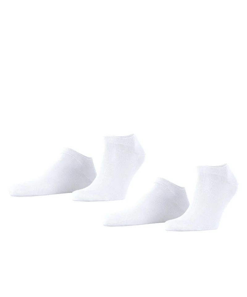 Esprit Sneakersokje Basic Uni Heren 2-PACK 17855 2000 white
