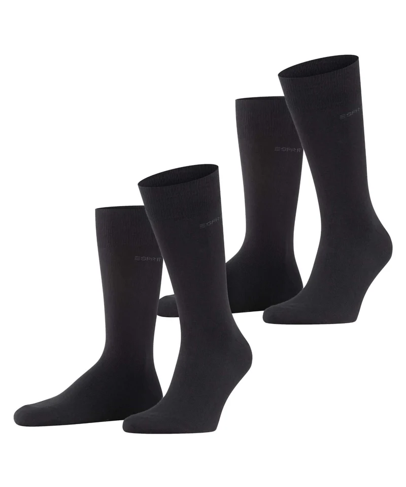 Esprit Basic Uni 2-PACK Sokken Heren 17811 3000 black