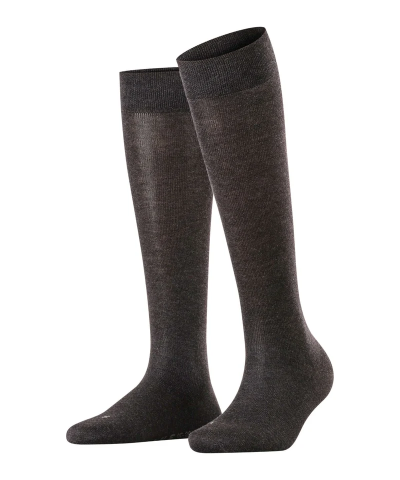 FALKE Sensitive London Kniekousen Dames 46672 3080 anthra.mel