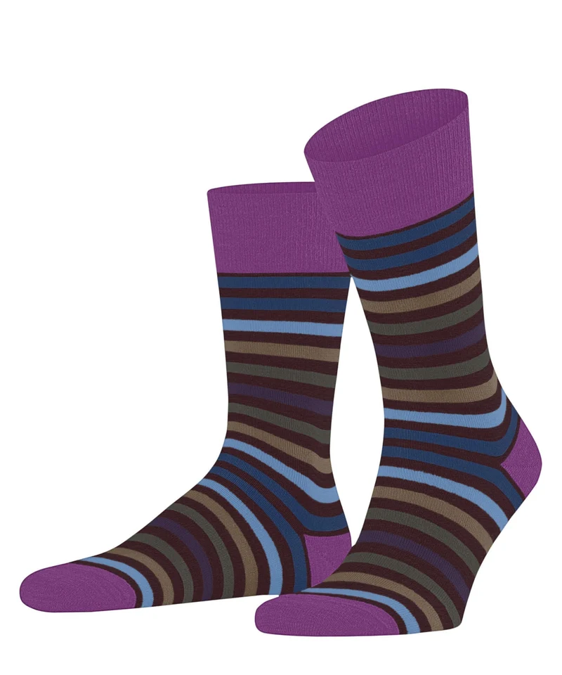 FALKE Tinted Stripe Fantasiesok Heren 13279 8594 rioja