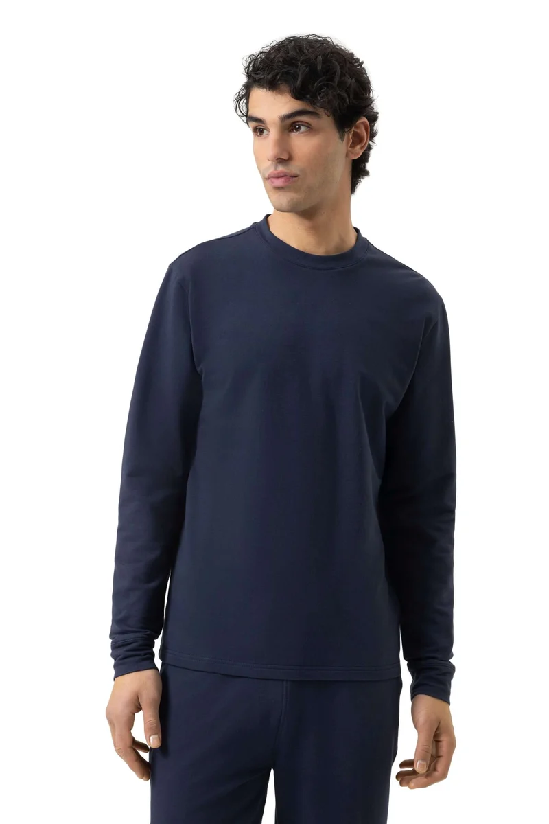 Mey Shirt Homey Nights Heren 2510017 668 yacht blue
