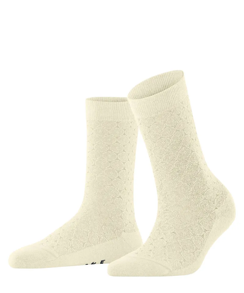 FALKE Tactile Dot Fantasiesok Dames 46477 2059 off-white