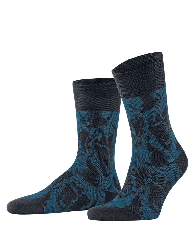 FALKE Sensitive Tree Side Fantasiesok Heren 12580 6375 dark navy