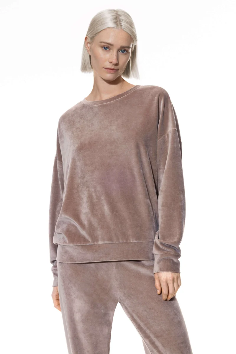 Mey Sweater Velvet Dream Dames 1210021 528 DARK TRUFFLE