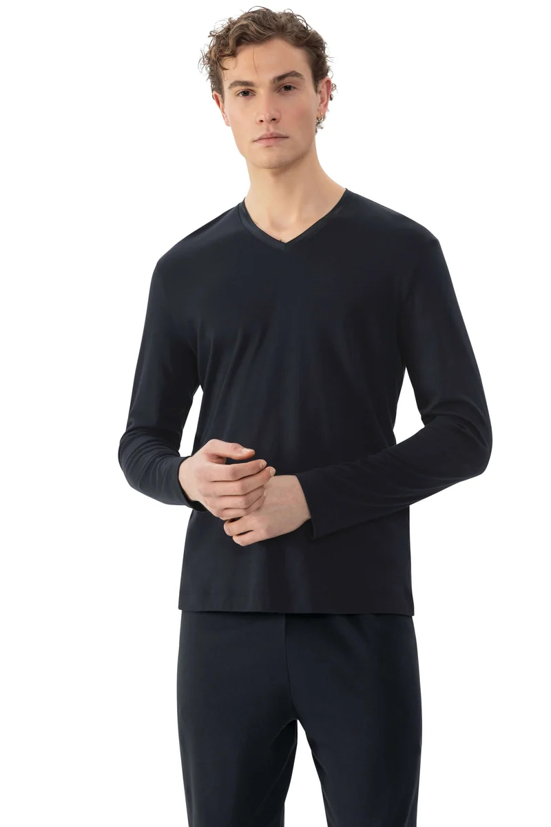 Mey Shirt V-Hals Aarhus Heren 2210004 174 indigo