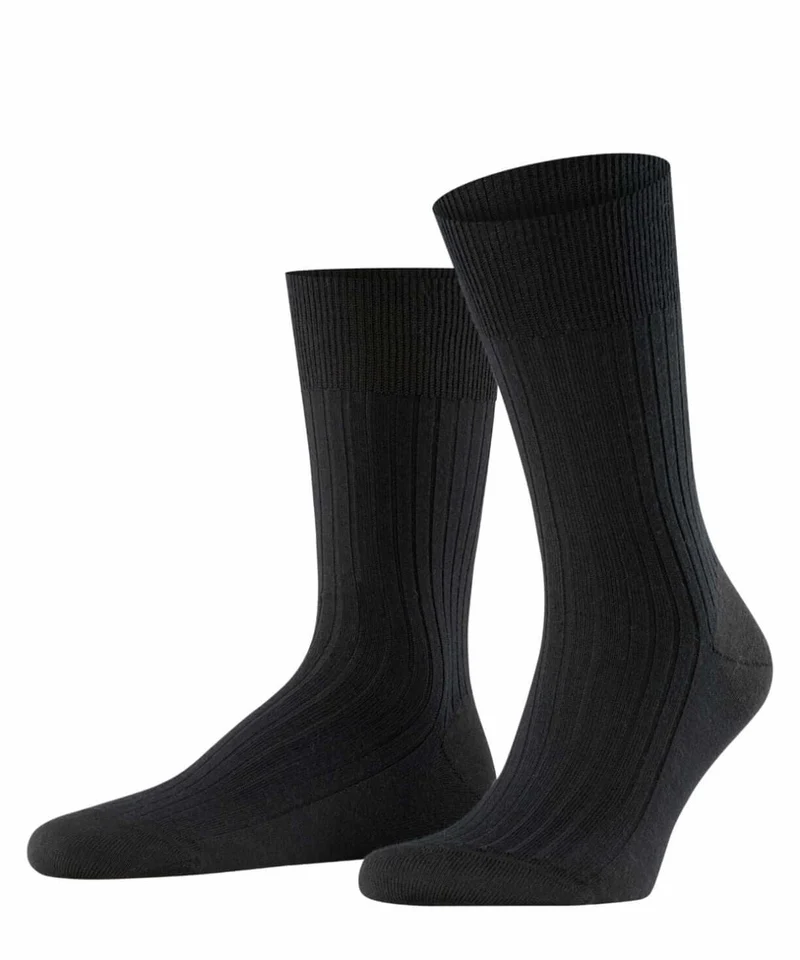 FALKE Bristol Pure HerenSok 14415 3000 black