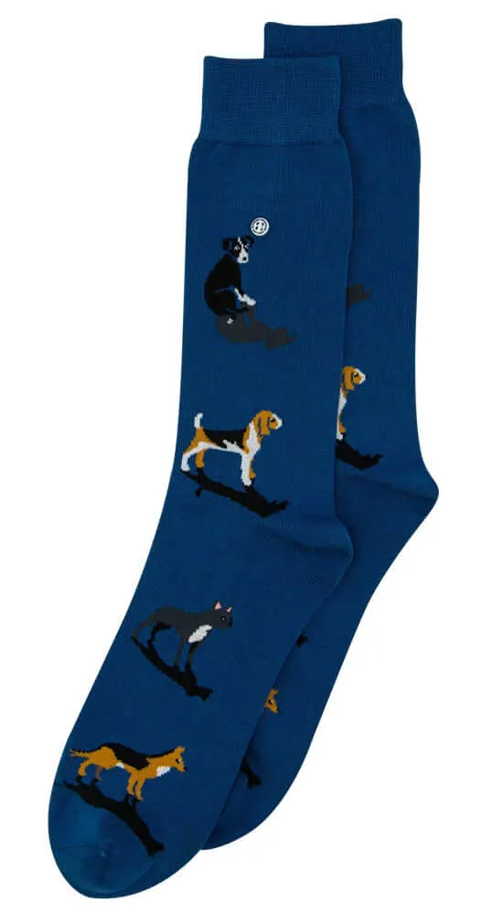 Alfredo Gonzales Dogs Sokken AG-Sk-DOG-01 109 Navy/Black/Brown