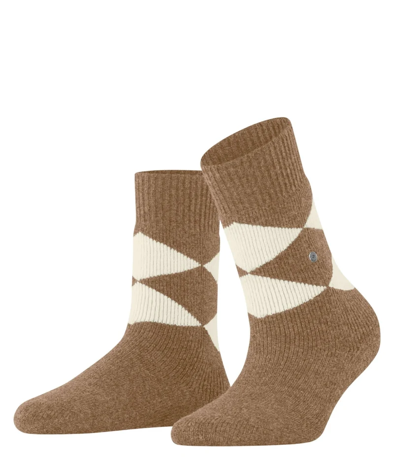 Burlington Huissokken Argyle Dames 22131 5078 almond