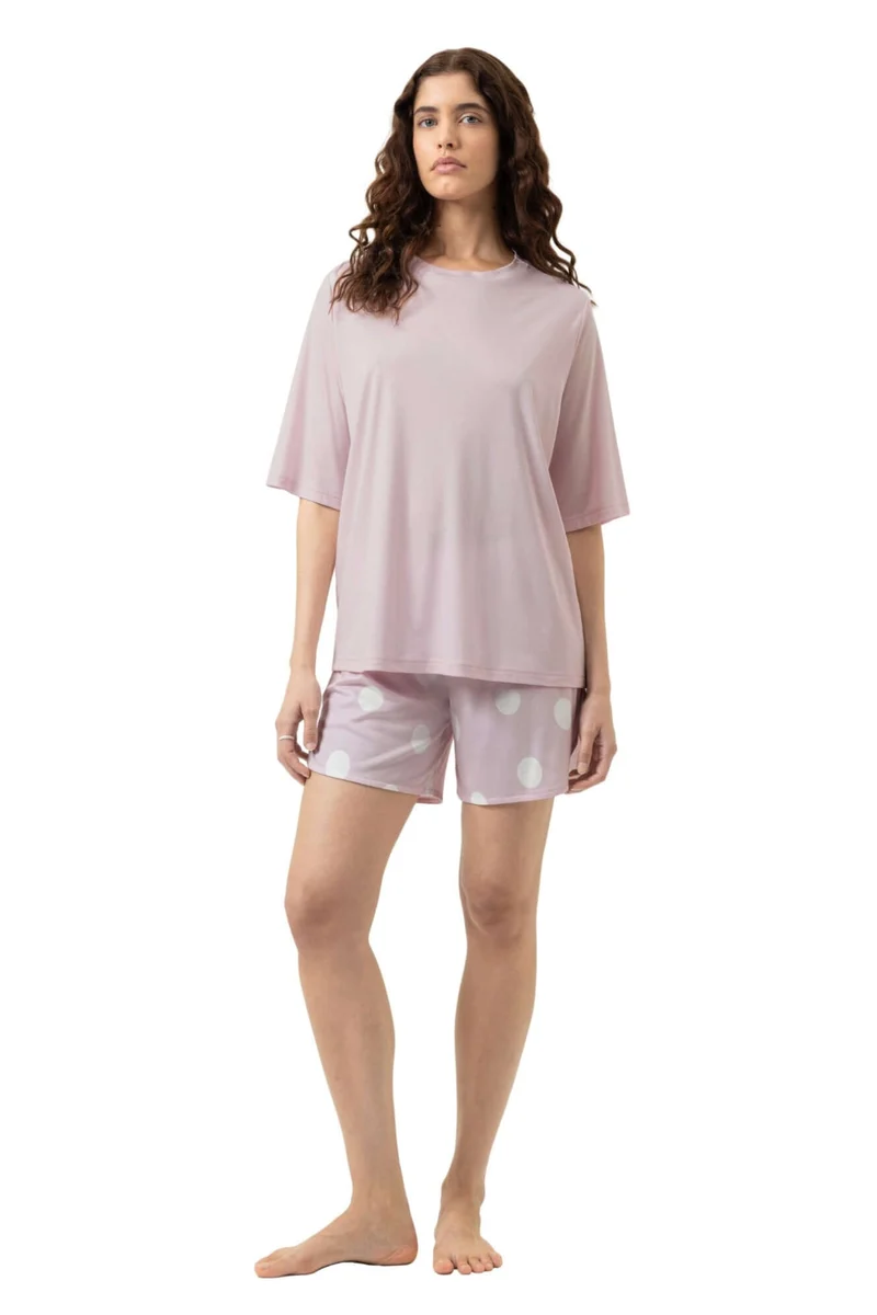 Mey Tweedelige Korte Pyjama Pretty Dots 1240123 1790 pink parfait
