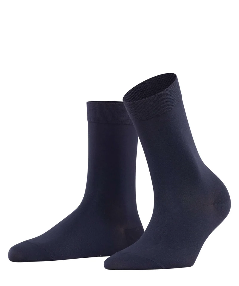 FALKE Cotton Touch Damessok 47105 6370 dark navy