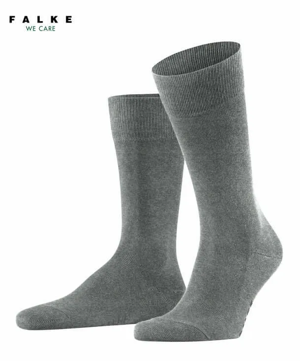FALKE Family Sokken Heren 14657 3390 light greymel.