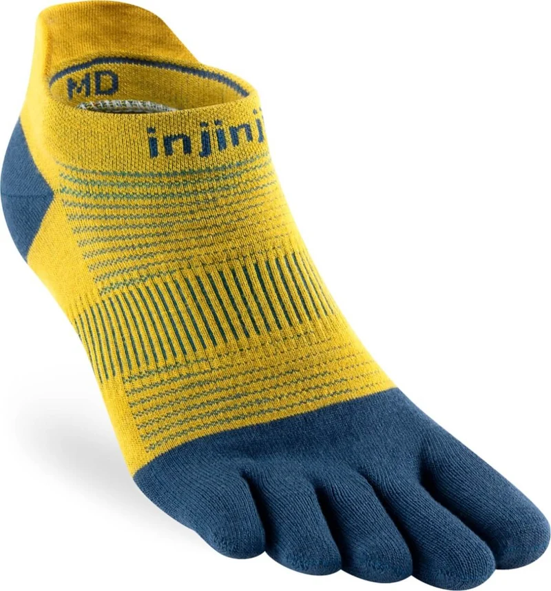 Injinji Teensokken Run Leightweight No-Show Coolmax Unisex IS281110 30 Yellow