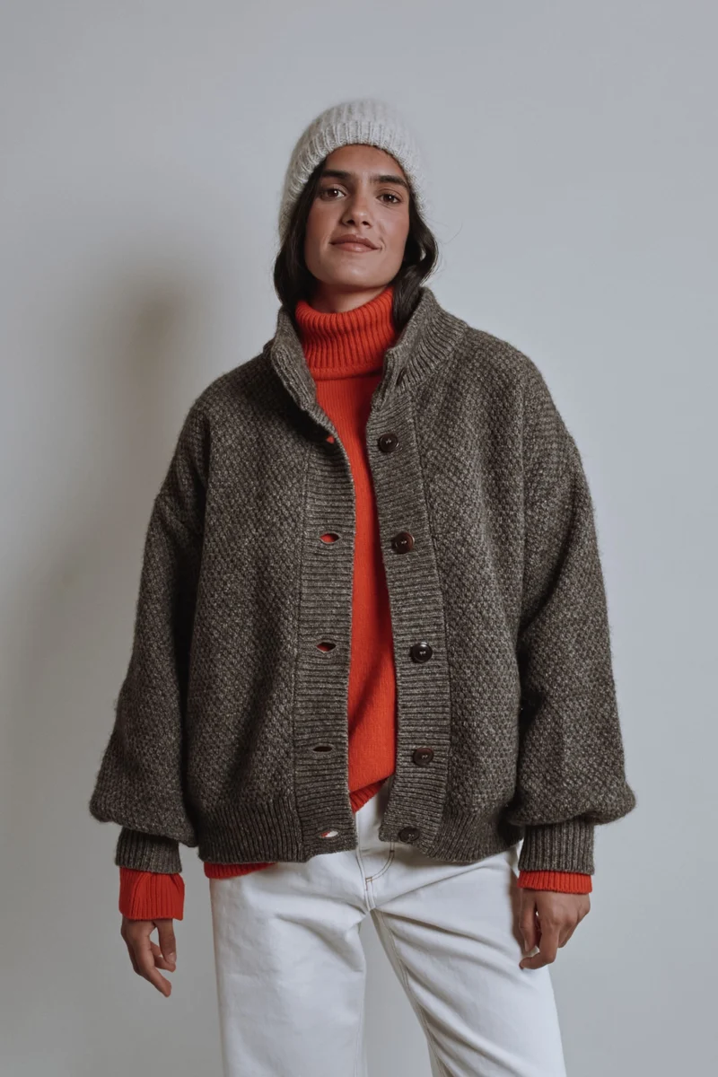 PAUL Beanie in Merino-Mohair Wool - Beige