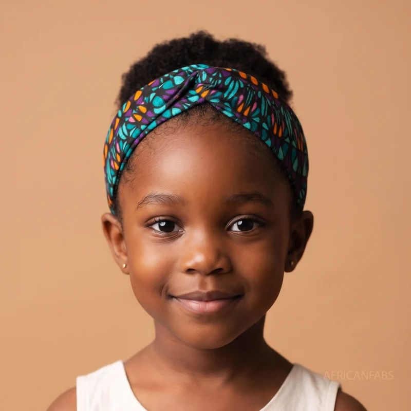 Haarband / Hoofdband voor Kinderen in Afrikaanse print - Kinderen - Multi color Ocean Eye
