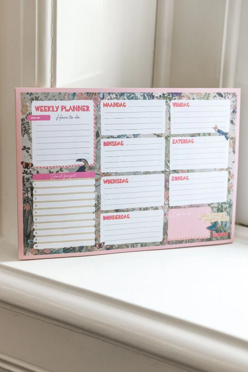 Weekly planner | A4 | Studio Poespas