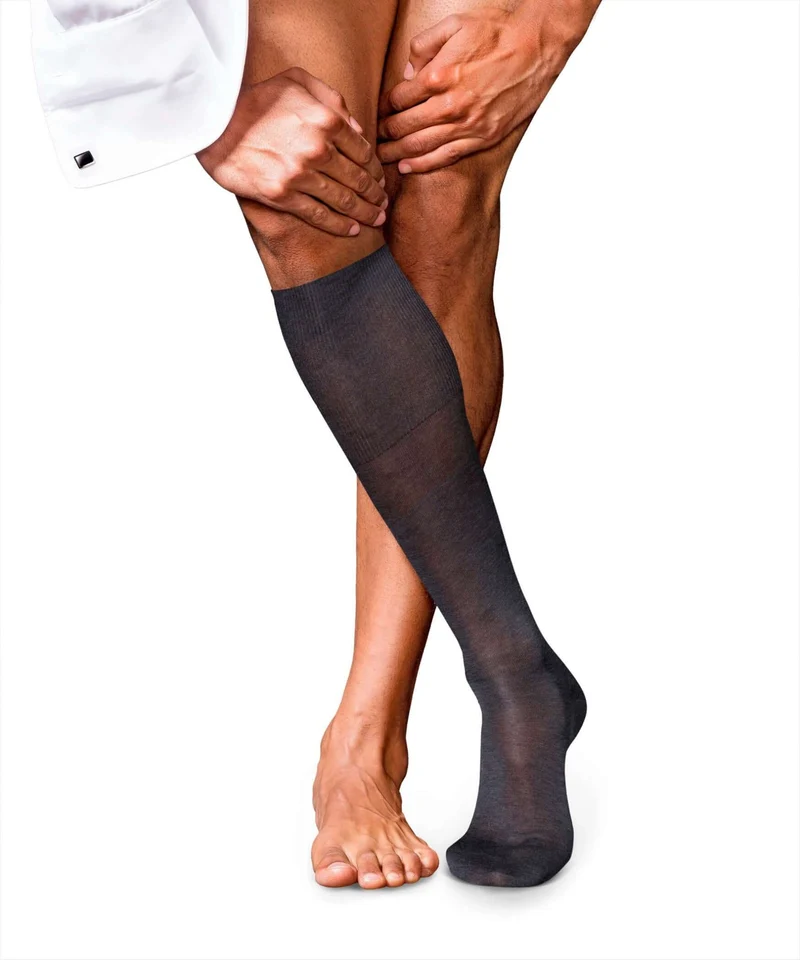 FALKE No.9 Luxury Herenkniekous 15651 3190 anthracite mel.