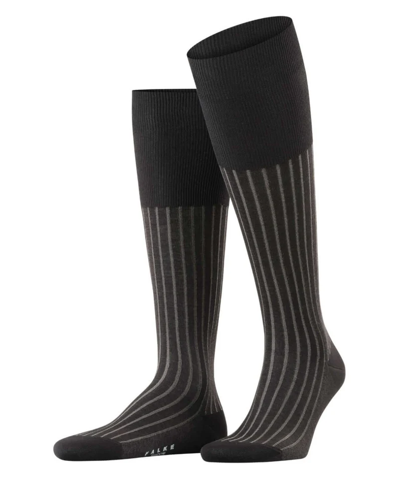 FALKE Shadow Heren Kniekous 15648 3030 grey-white
