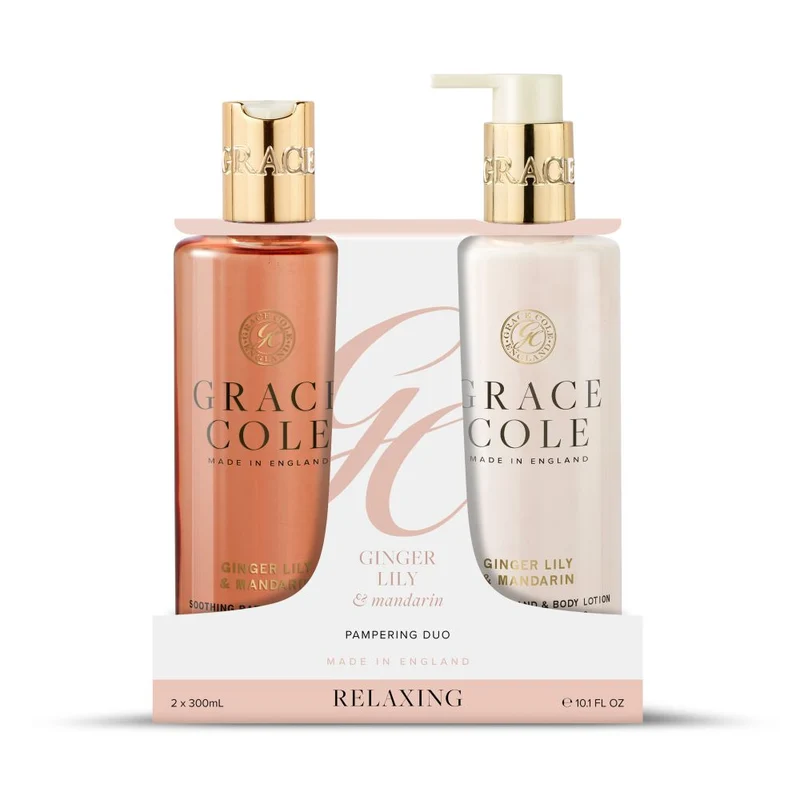 Grace Cole Ginger Lily & Mandarin Body Care Duo 600 ml