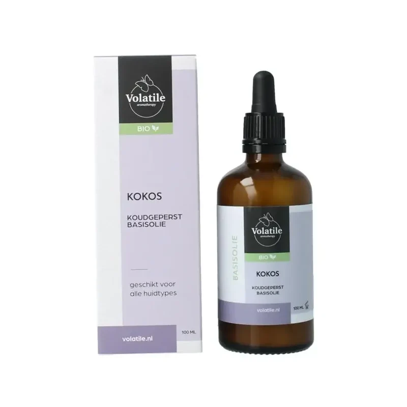 Volatile Kokos koudgeperst basisolie biologisch 100 ml