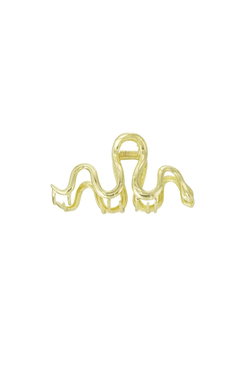 Hair clip swirly snake
