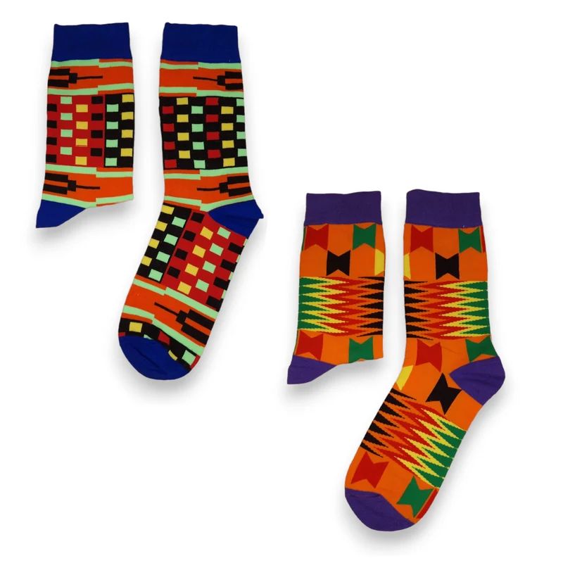 Afrikaanse sokken / Afro sokken / Set van 2 paar - SALE