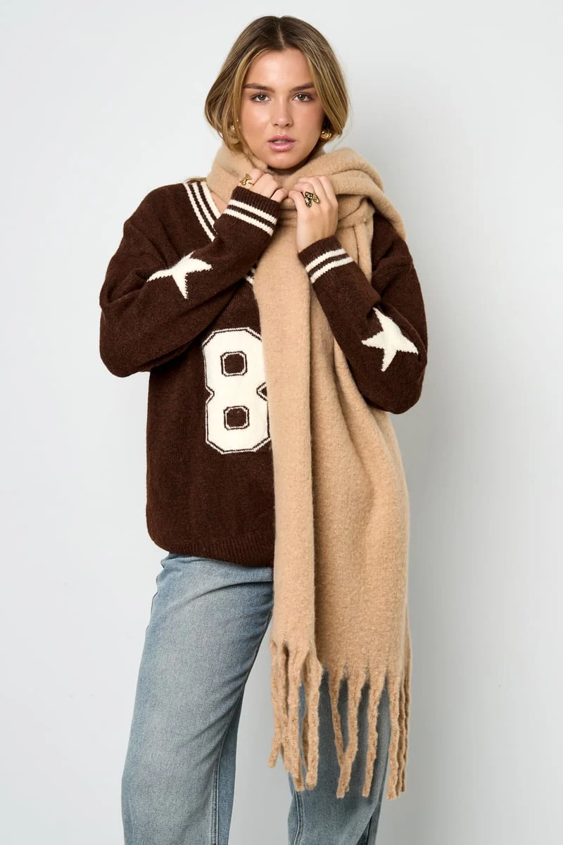 Colorful winter scarf