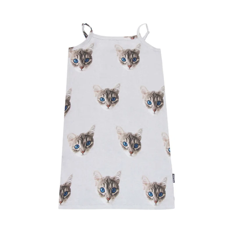SNURK Ollie Cat Strap Dress Kids