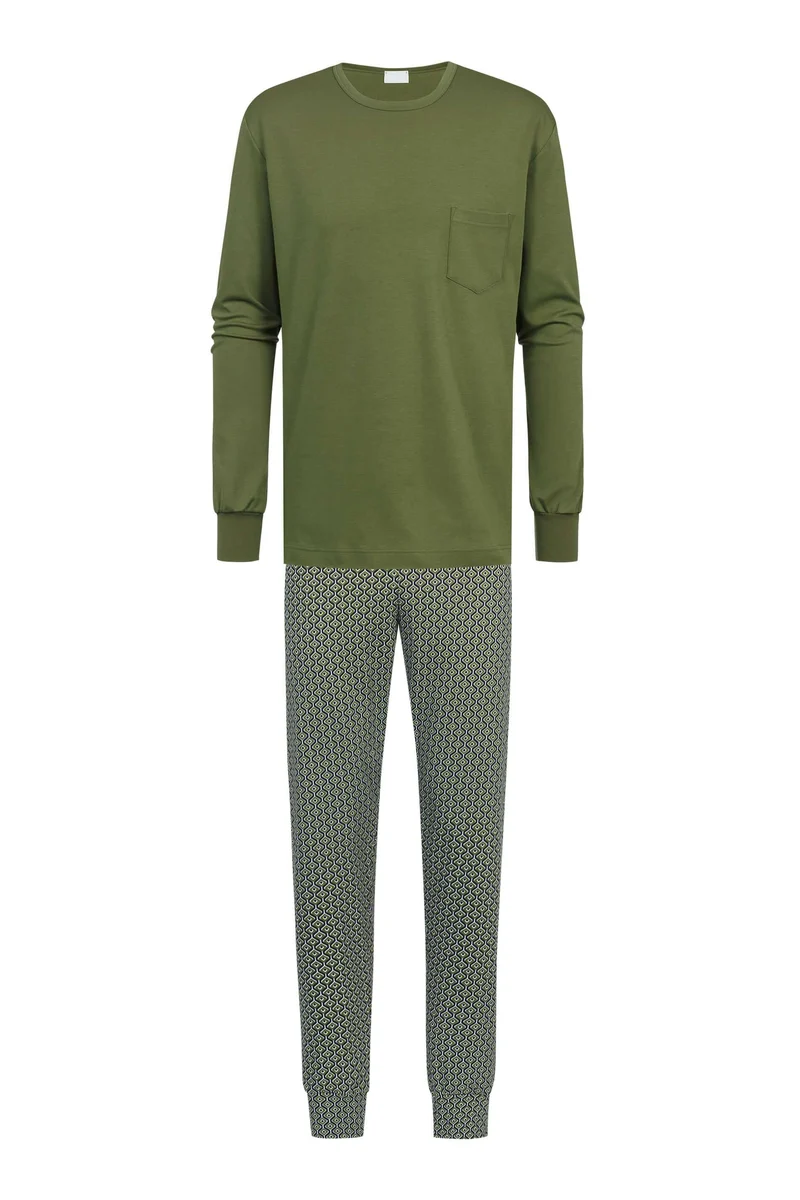 Mey Tweedelige pyjama Retro Pattern 34048 776 leaf