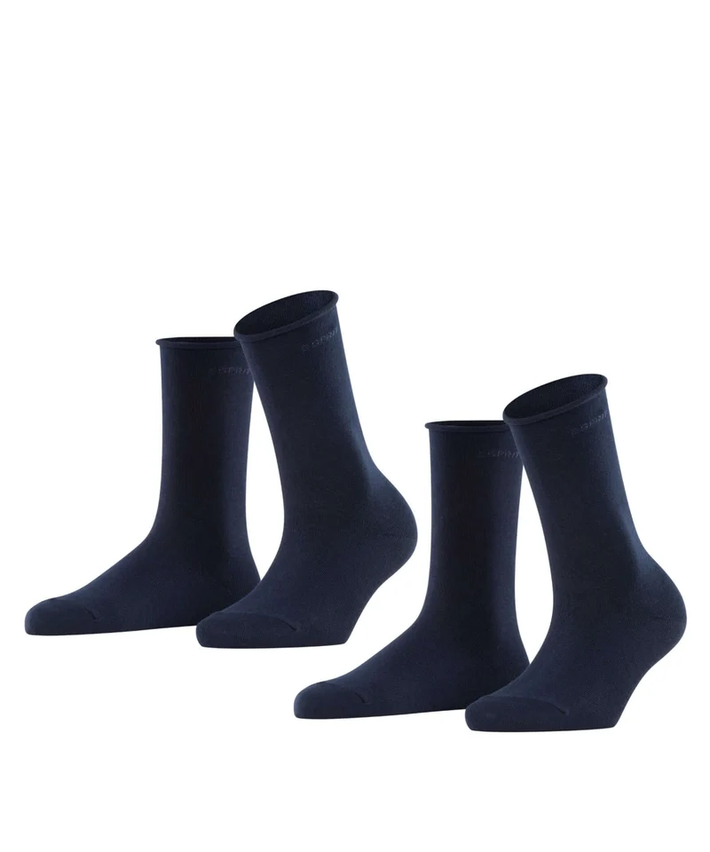Esprit Basic Pure Sokken Dames 2-PACK 19583 6120 marine