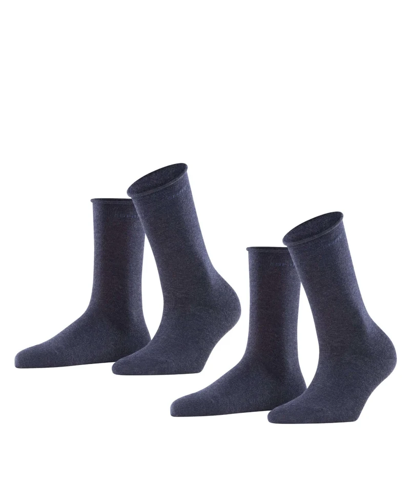 Esprit Basic Pure Sokken Dames 2-PACK 19583 6490 navyblue m