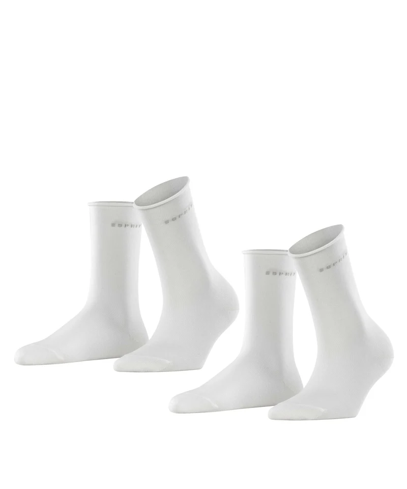 Esprit Basic Pure Sokken Dames 2-PACK 19583 2000 white