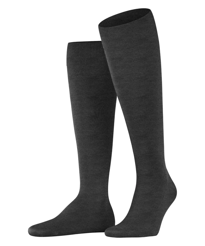 FALKE ClimaWool Kniekousen Heren 15468 3117 anthra. mel.