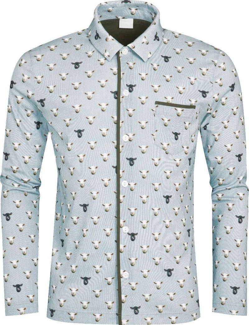 Mey Pyjamajasje RE:THINK Black Sheep Heren 30048 766 yale blue