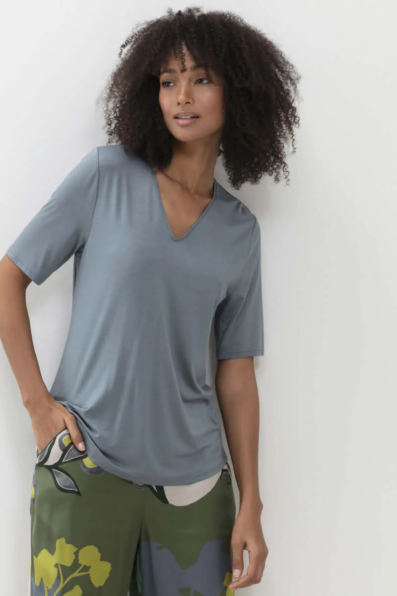 Shirtje korte Mouw Lovestory Alena Dames 16216 15 venice blue