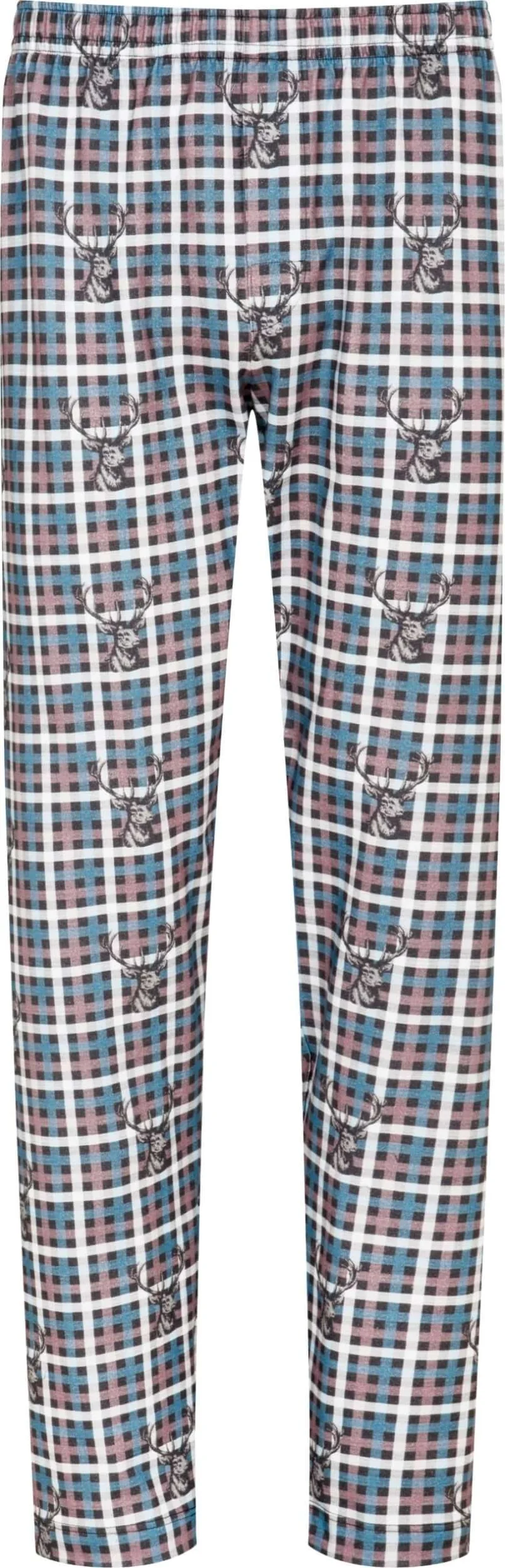 Mey Pyjamabroek Deer Check Heren 31107 773 stormy grey