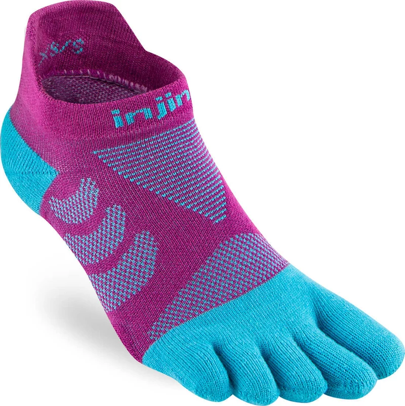 Injinji Teensokken Ultra Run No Show Coolmax Dames IS401111 turqoise