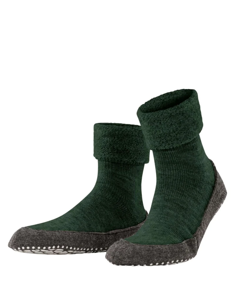 FALKE Cosyshoe Heren Sloffen 16560 7318 green mel.