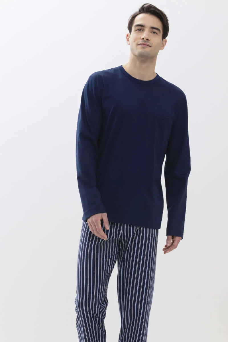 Mey Tweedelige Pyjama Portimo Heren 34019 664 neptune