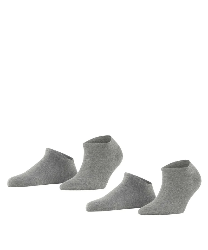 Esprit Basic Uni 2-PACK Sneakersokken Dames 18530 3390 light greymel.