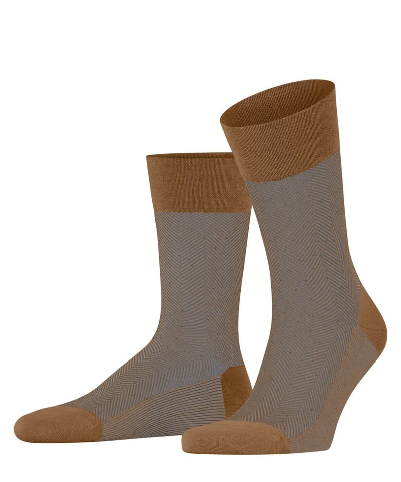 FALKE Sokken Sensitive Herringbone 12492 5107 toffee