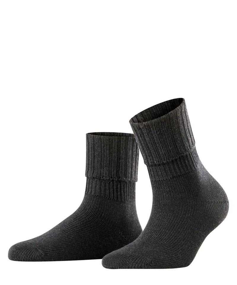 FALKE Rib Omslag Damessokje 47520 3009 black