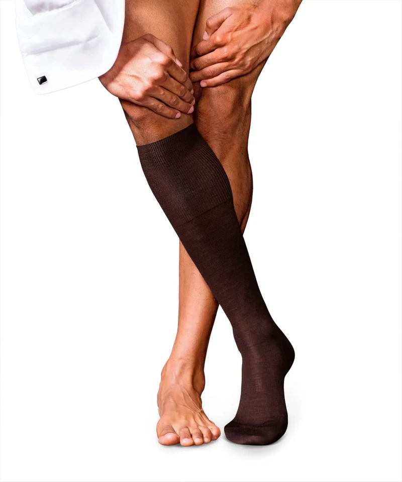 FALKE No.6 Luxury Heren Kniekous 15451 5930 brown