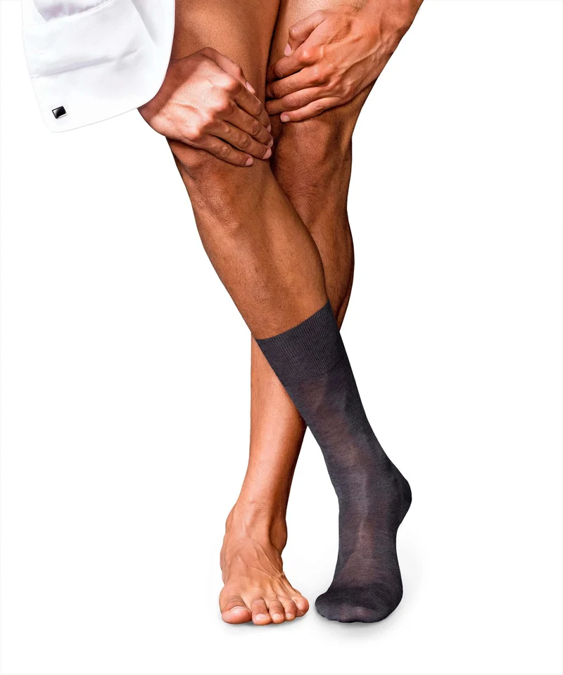 FALKE No.9 Luxury Herensok 14651 3190 anthracite mel.